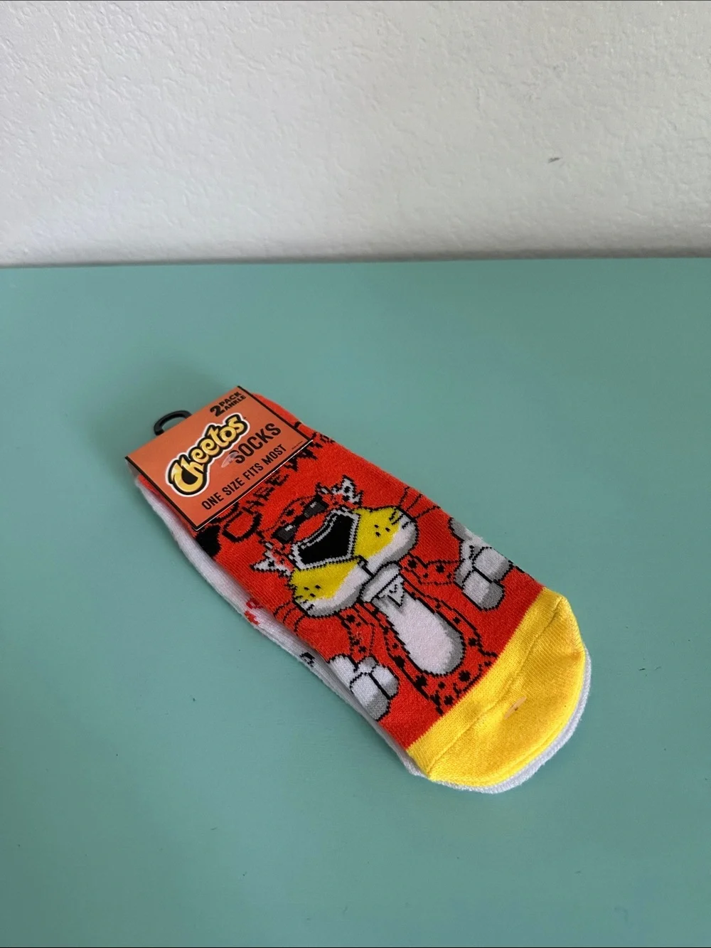 Odd Sox-Cheetos 2-pack ankle length novelty socks-brand new-originally packed.
